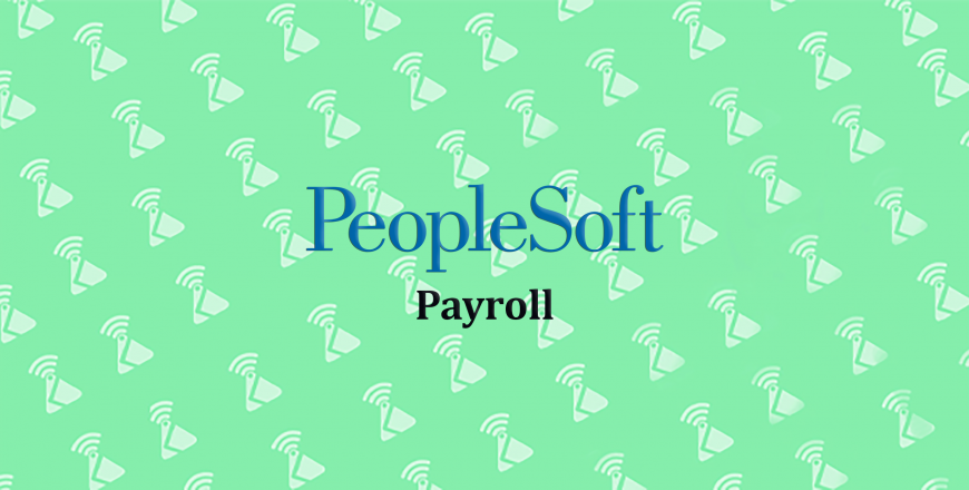 Peoplesoft Payroll