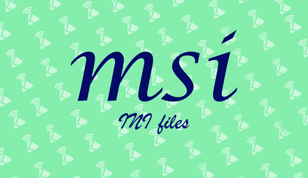 MSI INI files